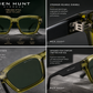 Ben Hunt Luxury Acetate Sunglasses for Men – UV400 Polarized Lens