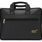 Premium Black brown nd light   dark brown  Leather Laptop Bag for Men | Office Messenger Bag with Front Zipper Pocket | Business Briefcase | Water-Resistant  | Travel & Work Handbag