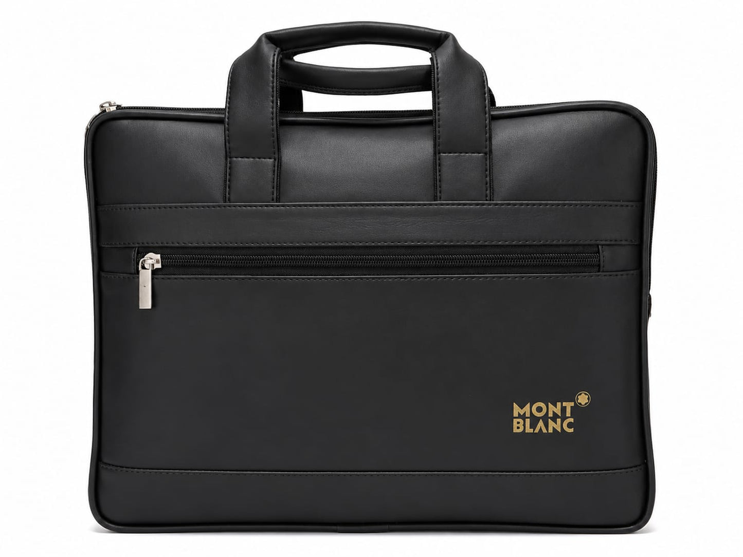 Premium Black brown nd light   dark brown  Leather Laptop Bag for Men | Office Messenger Bag with Front Zipper Pocket | Business Briefcase | Water-Resistant  | Travel & Work Handbag