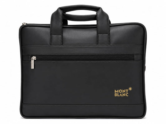 Premium Black brown nd light   dark brown  Leather Laptop Bag for Men | Office Messenger Bag with Front Zipper Pocket | Business Briefcase | Water-Resistant  | Travel & Work Handbag