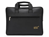 Premium Black brown nd light   dark brown  Leather Laptop Bag for Men | Office Messenger Bag with Front Zipper Pocket | Business Briefcase | Water-Resistant  | Travel & Work Handbag
