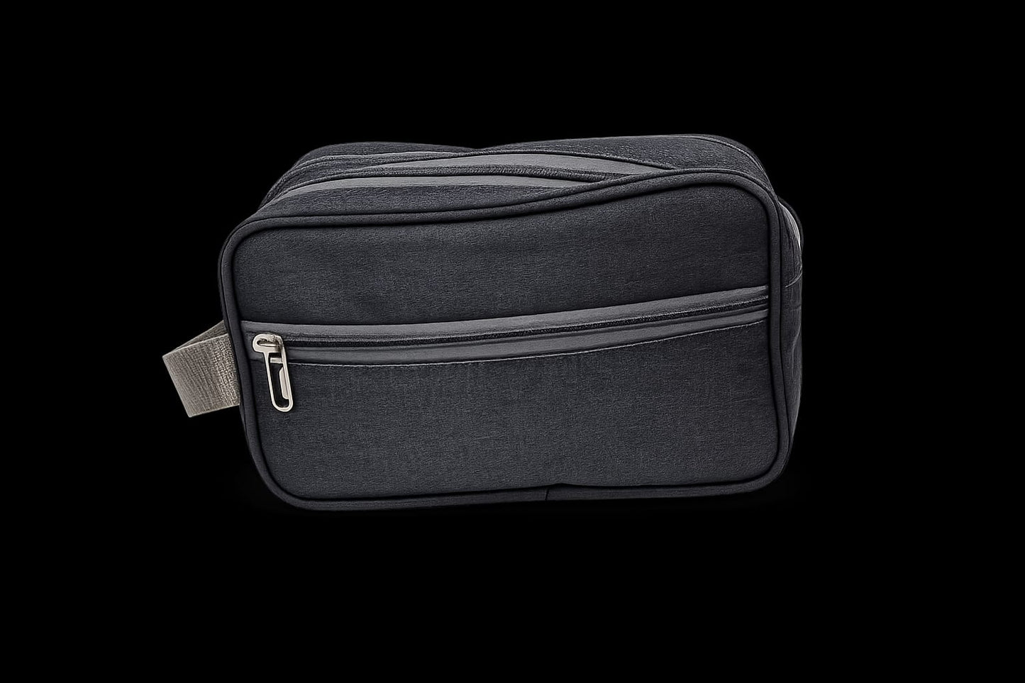 Silver Travel Toiletry Bag for Men & Women | Water-Resistant Shaving Kit Organizer | Multi-Compartment Cosmetic & Grooming Pouch with Zipper | Portable Wash Bag | Grey nd blue