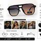 BEN HUNT Aviator Sunglasses for Men & Women | UV400 Gradient Grey Lenses | Lightweight Premium Square Metal Accent Frame | Unisex Eyewear for Driving, Travel & Outdoor Use
