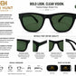 BEN HUNT Wayfarer Sunglasses for Men & Women | UV400 Green Lenses | Premium Black Full-Frame | Lightweight Unisex Eyewear for Driving, Travel & Outdoor Use