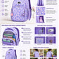 Carrierry Floral Print School Backpack for Girls & Women | Lightweight Water-Resistant College Bag | Spacious Casual Travel Backpack with Multiple Compartments |