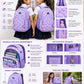 Carrierry Floral Print School Backpack for Girls & Women | Lightweight Water-Resistant College Bag | Spacious Casual Travel Backpack with Multiple Compartments |