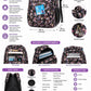 Carrierry Floral Print School Backpack for Girls & Women | Lightweight Water-Resistant College Bag | Spacious Casual Travel Backpack with Multiple Compartments |