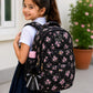 Carrierry Floral Print School Backpack for Girls & Women | Lightweight Water-Resistant College Bag | Spacious Casual Travel Backpack with Multiple Compartments |