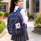 Carrierry Floral Print School Backpack for Girls & Women | Lightweight Water-Resistant College Bag | Spacious Casual Travel Backpack with Multiple Compartments |