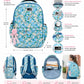 Carrierry Floral Print School Backpack for Girls & Women | Lightweight Water-Resistant College Bag | Spacious Casual Travel Backpack with Multiple Compartments |