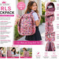 Carrierry Floral Print School Backpack for Girls & Women | Lightweight Water-Resistant College Bag | Spacious Casual Travel Backpack with Multiple Compartments |
