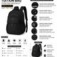 Silver Lightweight Water-Resistant Backpack for  Women  | School, College, Office & Travel Bag | Multiple Compartments |