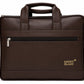 Premium Black brown nd light   dark brown  Leather Laptop Bag for Men | Office Messenger Bag with Front Zipper Pocket | Business Briefcase | Water-Resistant  | Travel & Work Handbag