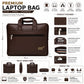 Premium Black brown nd light   dark brown  Leather Laptop Bag for Men | Office Messenger Bag with Front Zipper Pocket | Business Briefcase | Water-Resistant  | Travel & Work Handbag