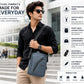 Silver Crossbody Sling Bag for Men & Women | Water-Resistant Shoulder Messenger Bag | Compact Travel Side Bag with Multiple Zipper Pockets | Daily Use Office & Casual Bag | Light Blue nd black