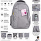 school bag for boys   | Water-Resistant College & Office Bag | Travel Backpack with Multiple Compartments & Side Bottle Pockets | Black