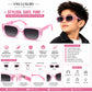 Kids UV400 Sunglasses for Boys  | Rectangle Fashion Sunglasses | Transparent Pink Frame with Gradient Black Lenses | Lightweight Outdoor Eyewear for Ages 5–12